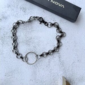 Gods of Enthru Black and Silver Choker